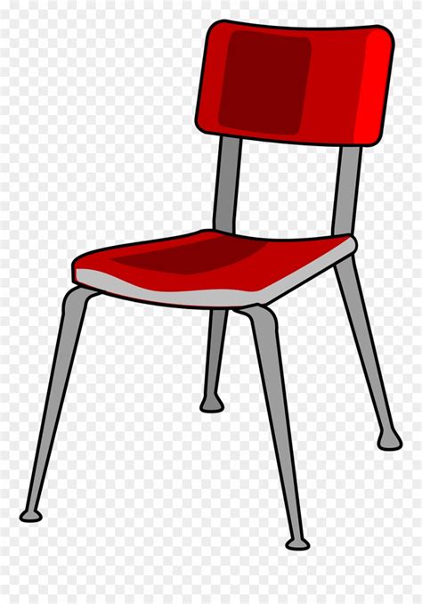 Chair Red Metal Free Vector Graphic On Pixabay School Chair Clip Art
