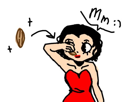Betty Boop Eating An Almond Drawception