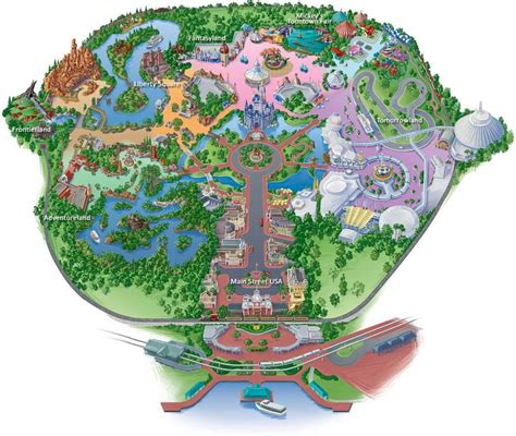 Hong Kong Disneyland Map 