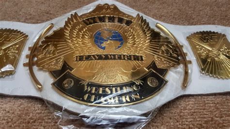 Wwf Heavyweight Wrestling Championship Leather Belt Classic Thick Metal