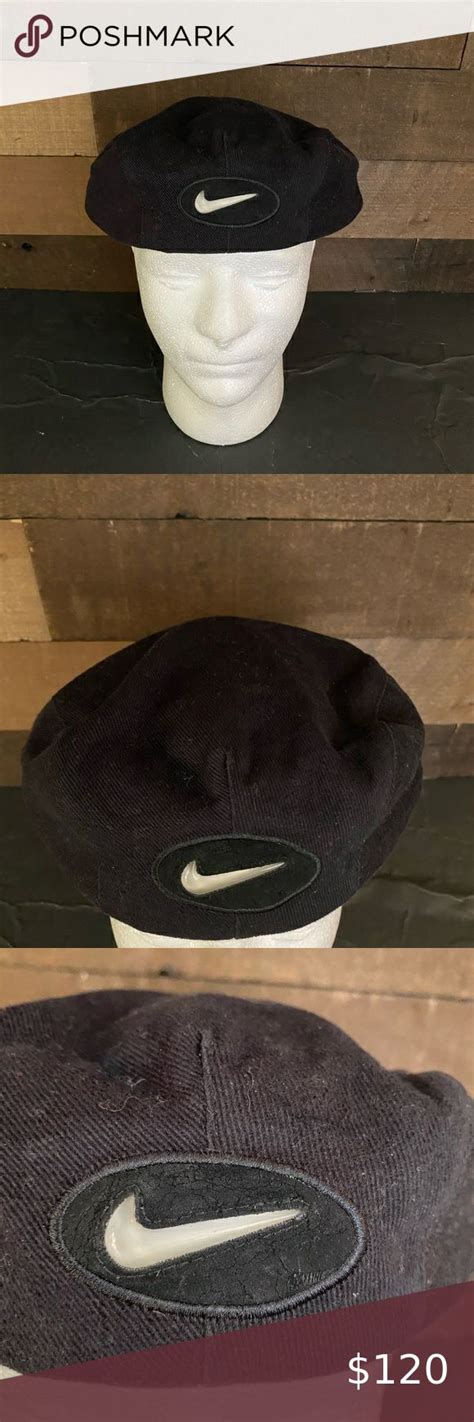 Vintage Nike Beret Hat 1990s Rare In 2020 Vintage Nike Beret Hat Beret