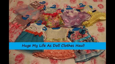 Huge My Life As Doll Clothes Haul For My American Girl Dolls Youtube