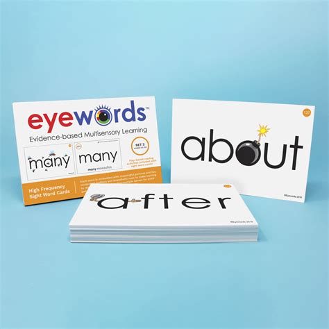 Multisensory Sight Word Cards Set 3 Words 101 150 Eyewords