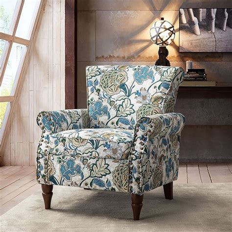 Nyctelius Nailhead Trim Traditional Accent Armchair With Rolled Arms By Hulala Home Overstock