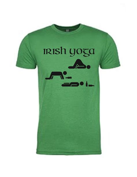 Irish Yoga Mens T Shirt Happy Llama