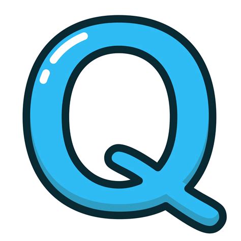 Blue Letter Q Alphabet Letters Icon Free Download