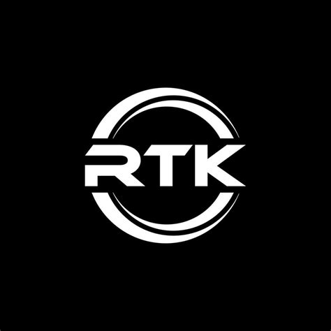 Rtk Letra Logo Diseño En Ilustración Vector Logo Caligrafía Diseños