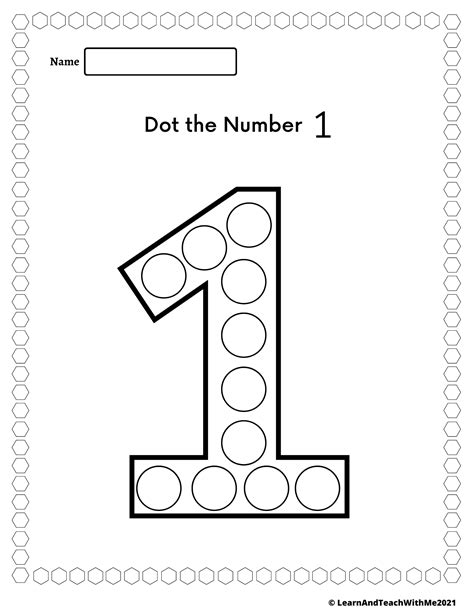 Numbers 1 20 Dot Marker Worksheets Made By Teachers