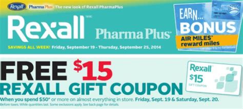 Rexall Pharma Plus Canada Offers Get A Free 15 Rexall T Coupon