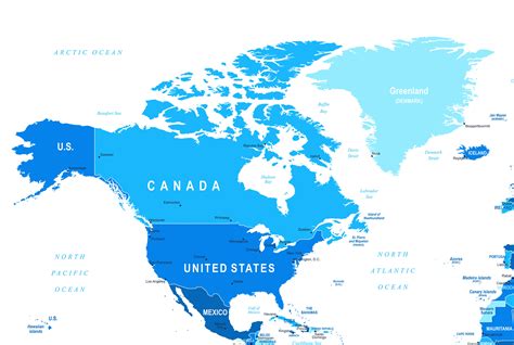 Map Of North America Maps Of The Usa Canada And Mexico