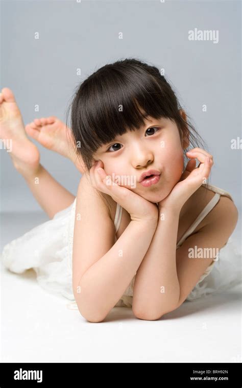 Portrait Of A Little Girl Stock Photo Alamy