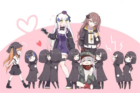 Hk416 Ump45 Ump9 G11 Nyto And 4 More Girls Frontline Drawn By
