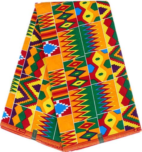 Alina Belle African Print Wax Fabric Kente Fabric 1 Yard B