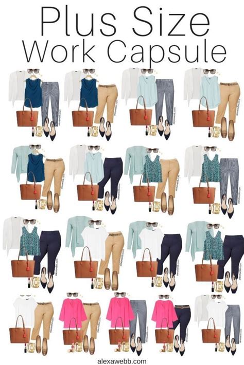 Plus Size Summer Work Capsule Wardrobe Capsule Wardrobe Work Business Casual Outfits For