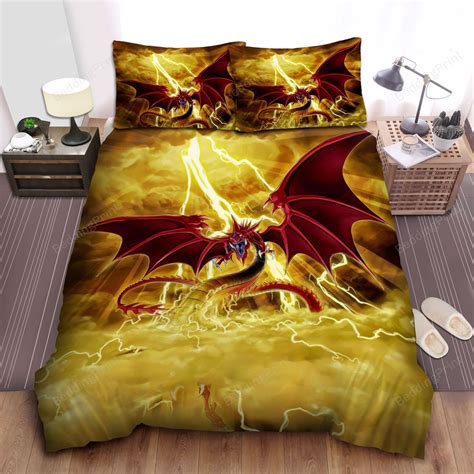 Yu Gi Oh Slifer The Sky Dragon Bed Sheets Duvet Cover Bedding Sets