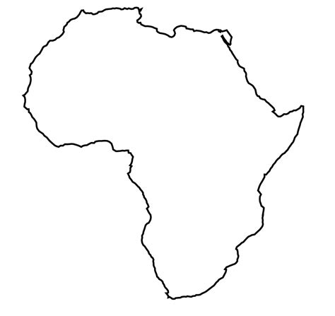 Africa Outline Map Full Size Ex