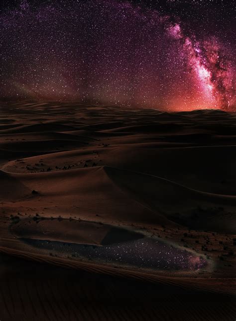 The Milky Way Reflected In An Oasis In The Sahara Desert Oc 2157×