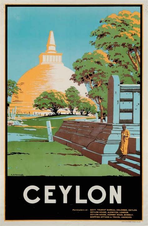 Fernando Gs Ceylon Posters Travel And Exploration Vintage Poster