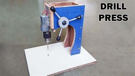 How To Make A Drill Press Machine At Home Youtube