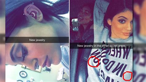 Kylie Jenner Sends Scandalous Snapchat Pics New Piercings YouTube