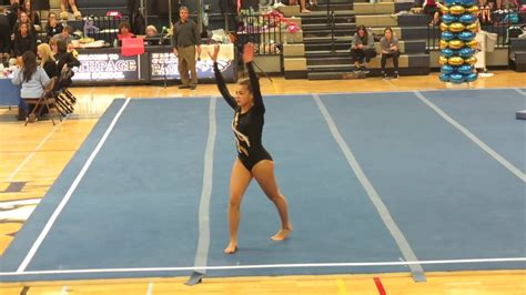 Bella Varsity Gymnastics Floor At Counties Meet 2 16 17 Youtube