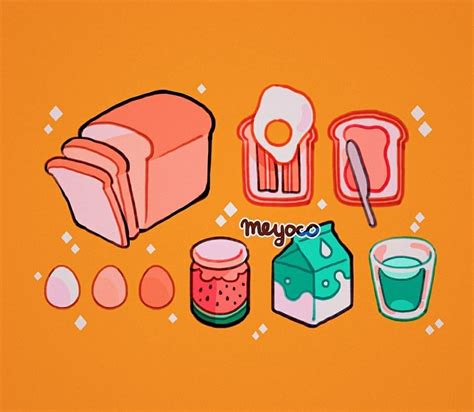 Pin By 𝐁𝐚𝐨𝐍𝐡𝐮𝐃𝐨 On M E Y O C O Kawaii Art Cute Food Art Cute