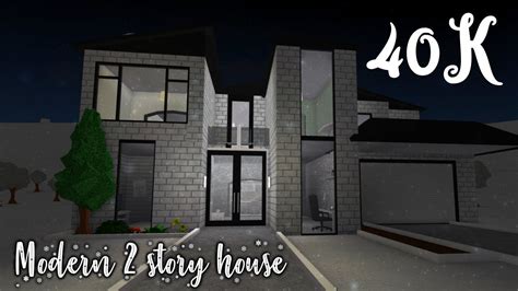 Bloxburg Modern 2 Story House 40k Youtube