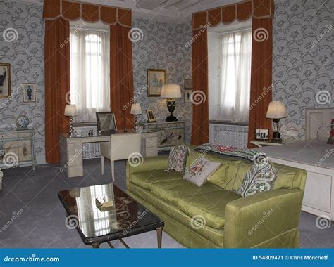 Leeds Castle Bedroom Editorial Photo Image Of Cushion 54809471