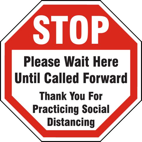 Stop Please Wait Here Until Called Yard Sign D6030 By
