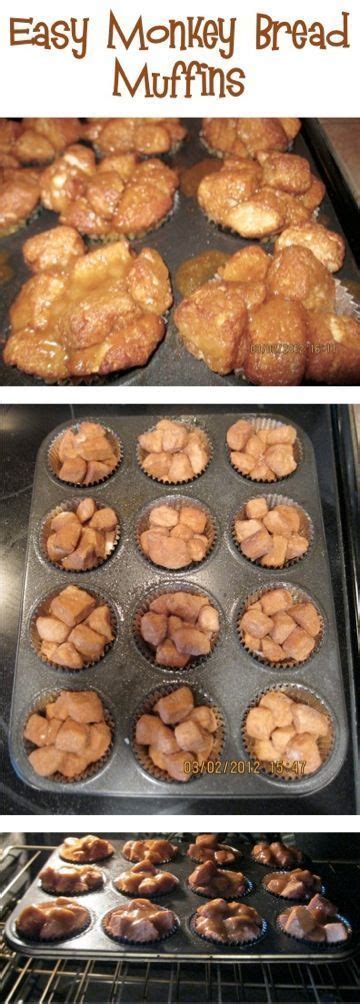I cut the recipe into 1/3 and only used 1 can of biscuits in an 8 round cake pan. Easy Monkey Bread Muffins Recipe! | Monkey bread muffins ...