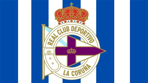 Bandera Y Escudo Del Real Club Deportivo De La Coruña La Coruña
