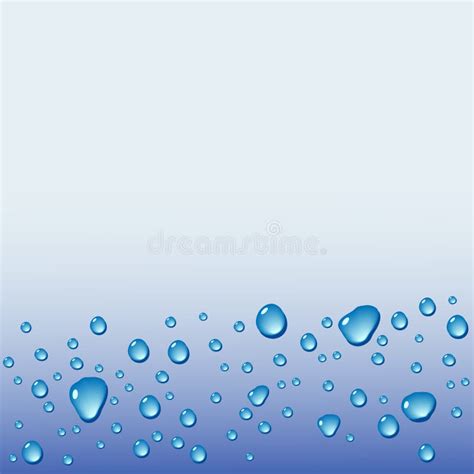 Drops Water Banner Template Vector Stock Vector Illustration Of
