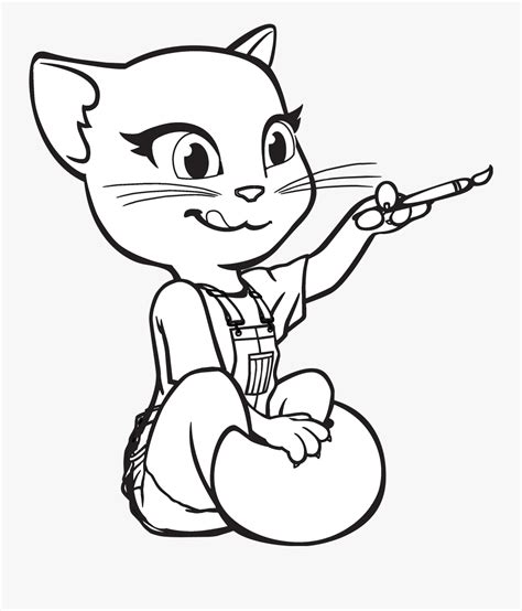 Tom and jerry coloring pages for kids ♥ learning colors with tom and jerry coloring book ♥ kid songs. Talking Angela Talking Tom And Friends Coloring Book - My ...