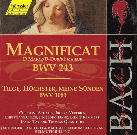 Bach Js Magnificat In D Major Bwv 243 Christine Schafer James