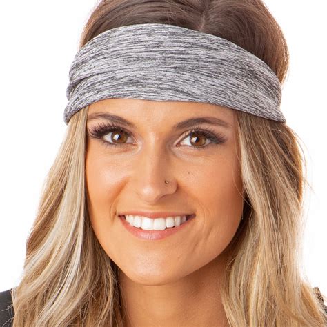 Hipsy Xflex Adjustable And Stretchy Wide Sweat Sports Hair Band Headband