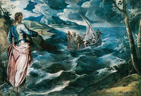 Christ At The Sea Of Galilee Painting By Tintoretto Pixels