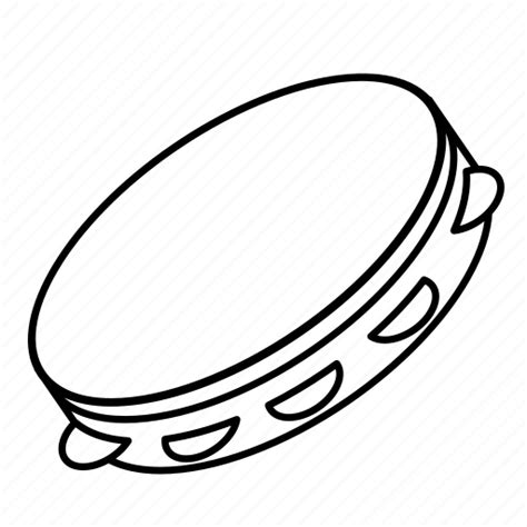 Instruments, music, play, player, rhythm, songs, tambourine icon