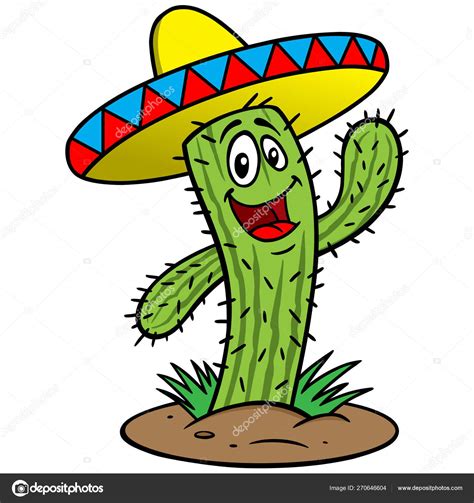 Cactus Cartoon Cartoon Illustration Cactus Mascot Stock Vector Image By