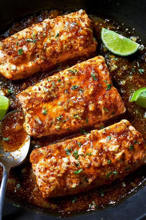 Spicy Honey Garlic Salmon Asrifood