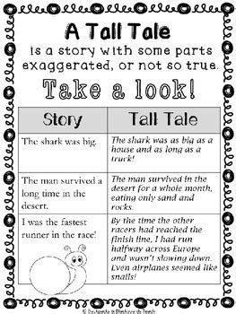 3 Tall Tales Writing Activities and Worksheets | TpT