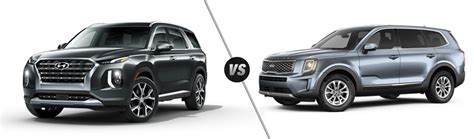 This brings us to these two, the 2021 hyundai palisade and kia telluride, both in their new top trims, the calligraphy (ultimate calligraphy in canada) and nightsky edition (nightfall), to be precise. Hyundai Palisade vs. Kia Telluride SUV Comparison