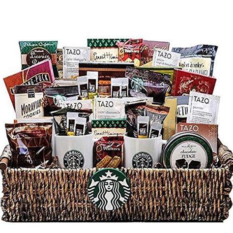 Most people don't have one and it's perfect for coffee lovers; Starbucks Gift Baskets | WebNuggetz.com