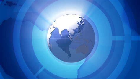 Tv News Opening Intro Animation With Rotating Globe Stock