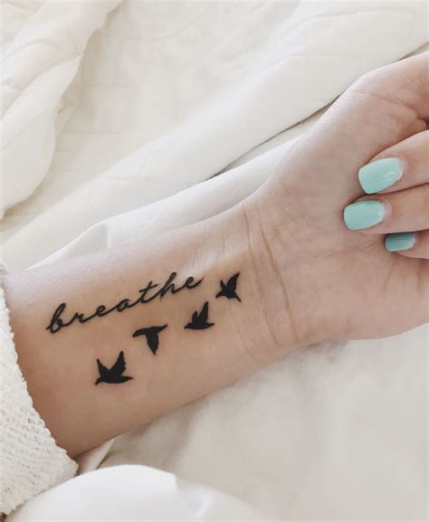 Tattoo Small Ink Birds Breathe Tattoo Birds Tattoo Simple Wrist Tattoos For Women
