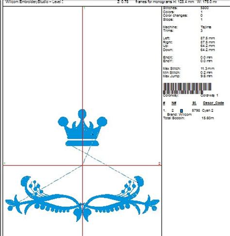 Frame For Monogram And Crown Machine Embroidery Designs Etsy