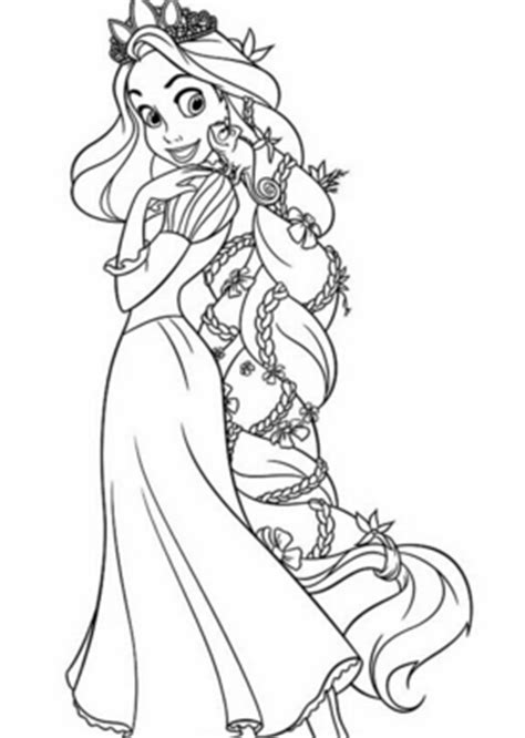 Free download rapunzel coloring book disney princess tangled fairy. Mewarnai Gambar Rapunzel dengan Bagus - Belajar Mewarnai