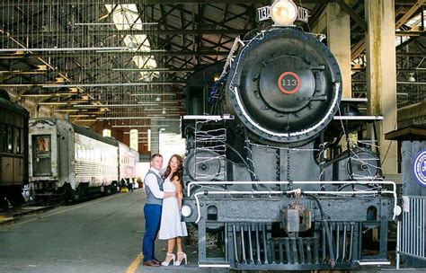 Vintage Engagement Photoshoot Gold Coast Railroad Museum Miami