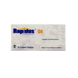 Etken maddesi diklofenak potasyum olan rapidus 50 mg film kaplı tablet, vücutta iltihaba ve ağrıya neden olan belirli biyolojik etmenleri azaltmaya yararlı bir preparattır. Rapidus 50 Order Online | Delivery across Kuwait | AAW ...