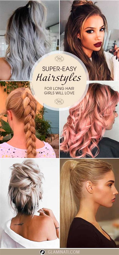 If you are one of them, this is an ideal long hairdo for you. 23 Super-Easy Long Hairstyles Girls Will Love