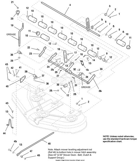 Simplicity 1693267 50 Mower Deck Parts Diagram For 50 Mower Deck
